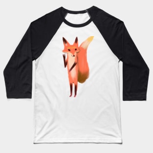 Happy cute fox Baseball T-Shirt